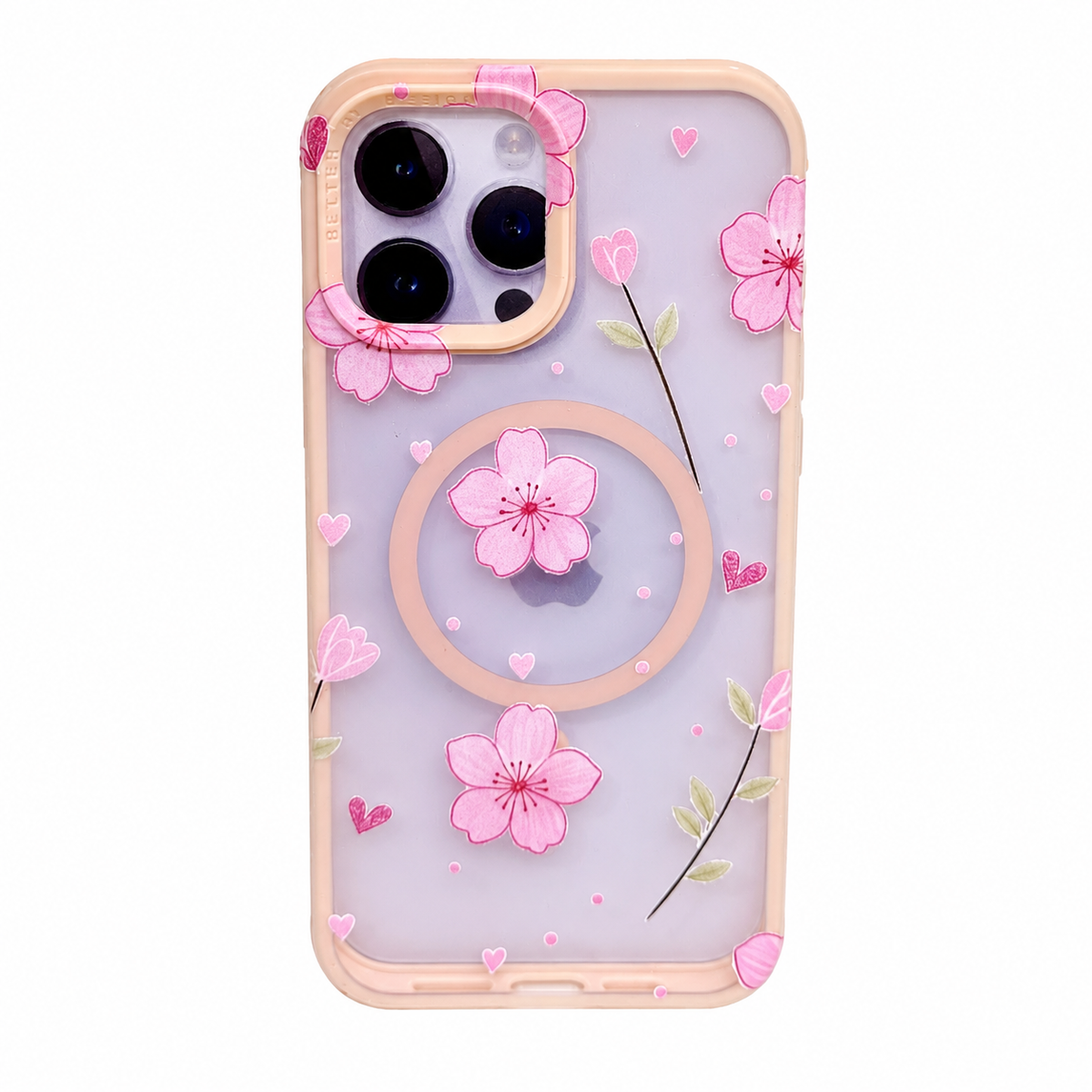 CASE MGS FLORES Y TULIPANES ROSA IPH 12 PRO MAX