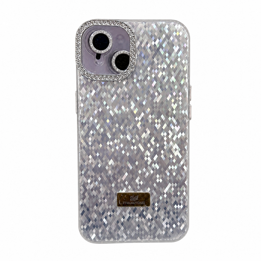 CASE COMBO DESTELLOS CON AROS BLANCO IPH 13/14