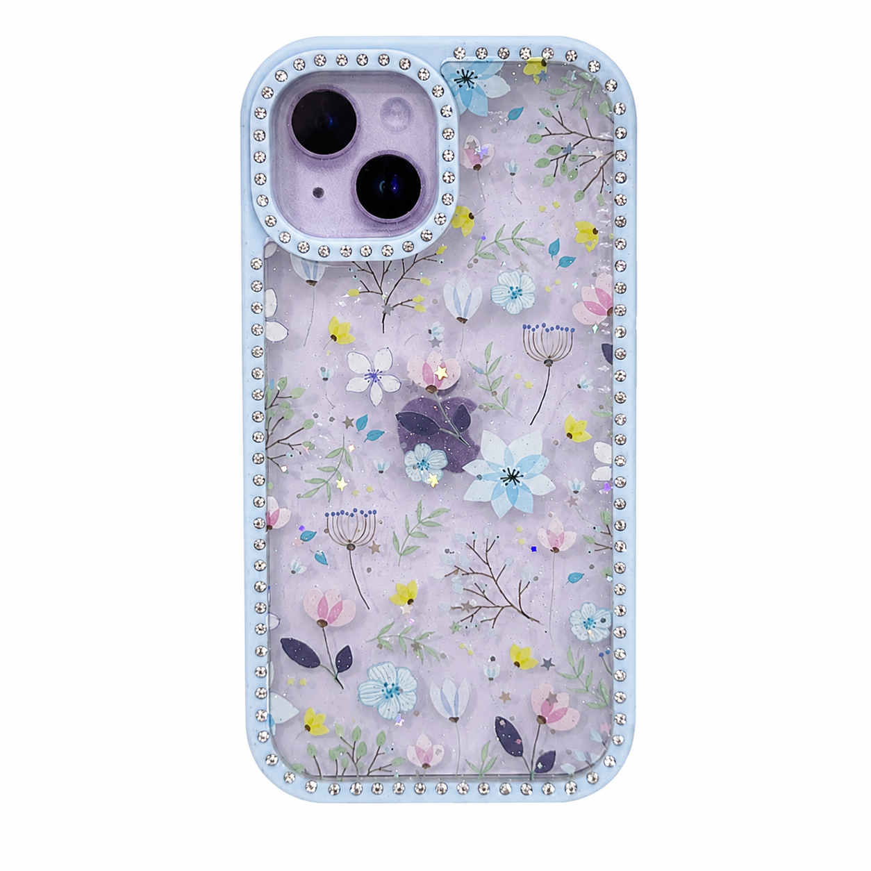 CASE DIAMOND DOBLE FLORES IPH 13/14/15