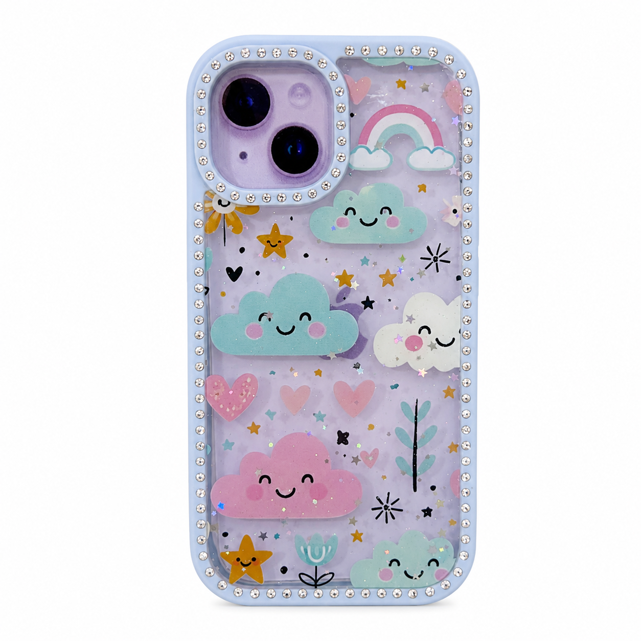 CASE DIAMOND DOBLE NUBE IPH 13/14/15