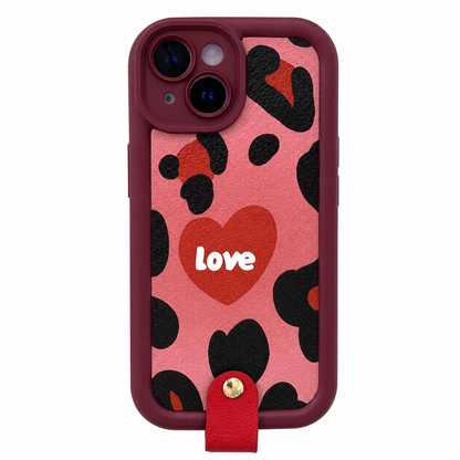 CASE ANTIGOLPES CON STRAP LOVE IPH 13/14/15
