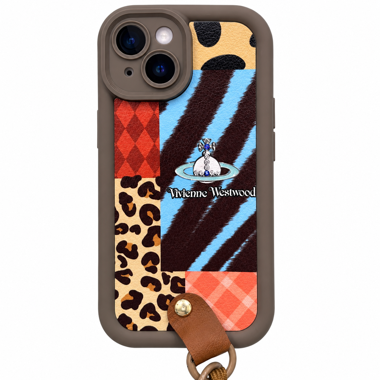 CASE ANTIGOLPES CON STRAP WOOD IPH 13/14/15