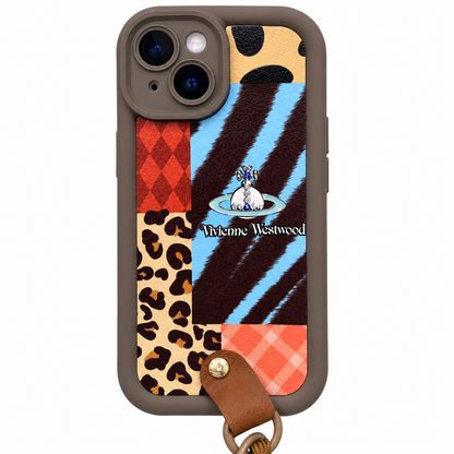 CASE ANTIGOLPES CON STRAP WOOD IPH 13/14/15