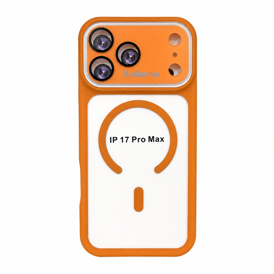 CASE NARANJA MGS P CAMARA IPH 17 PRO MAX