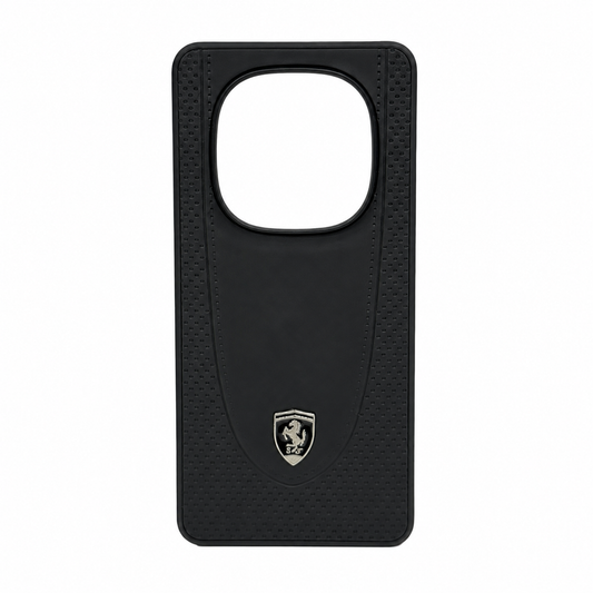 CASE CUERO NEGRO MATE FERRARI RM NOTE 14 PRO 5G