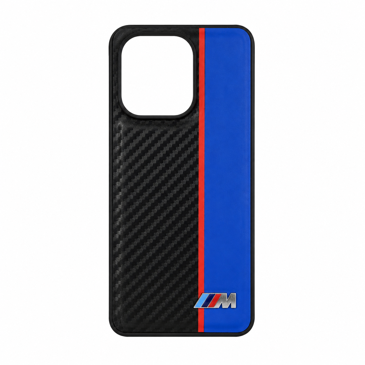 CASE FIBRA Y CUERO AZUL BMW RM NOTE 13 4G