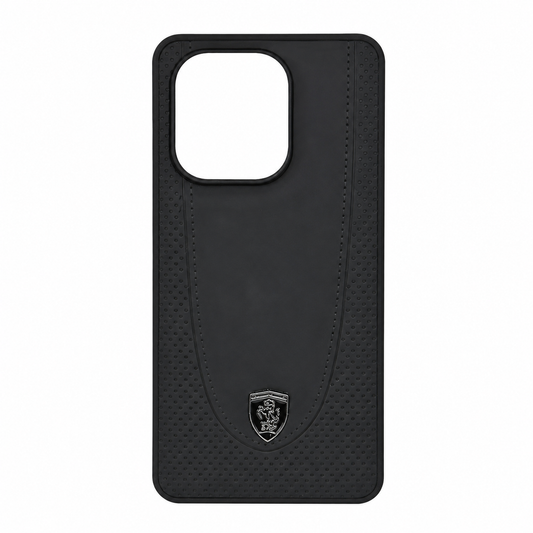 CASE CUERO NEGRO MATE FERRARI RM NOTE 13 4G