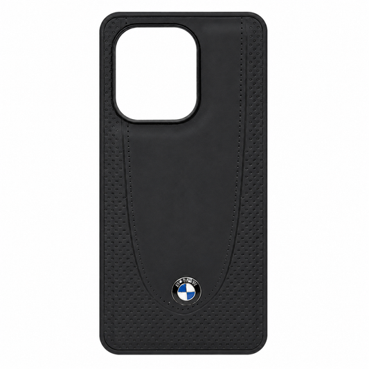 CASE FIBRA Y CUERO NEGRO BMW RM NOTE 13 4G