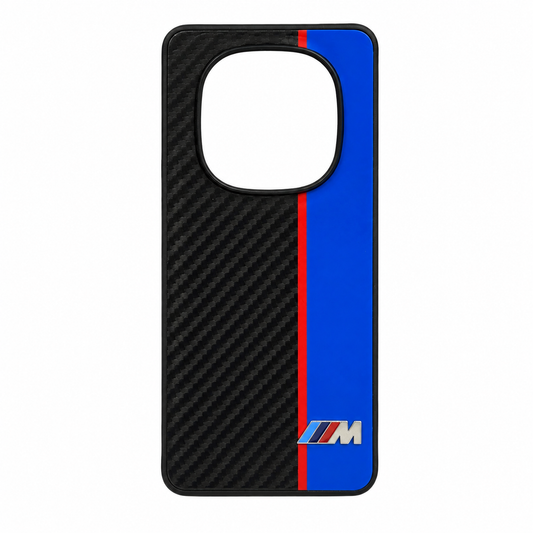 CASE FIBRA Y CUERO AZUL RM NOTE 14 PRO 5G
