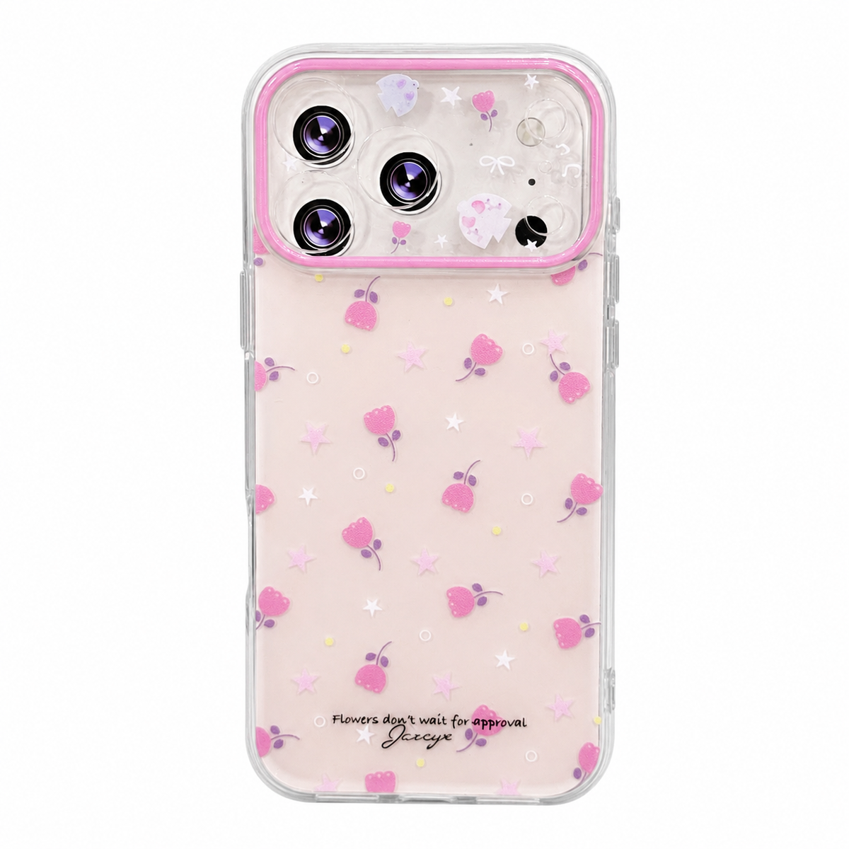 CASE TULIPANES PINK IPH 17 PRO MAX