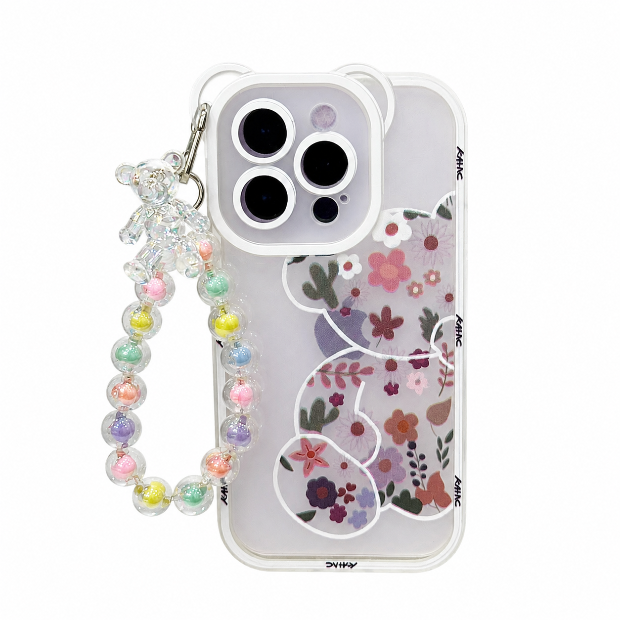 oso blanco + llavero iph 14 pro