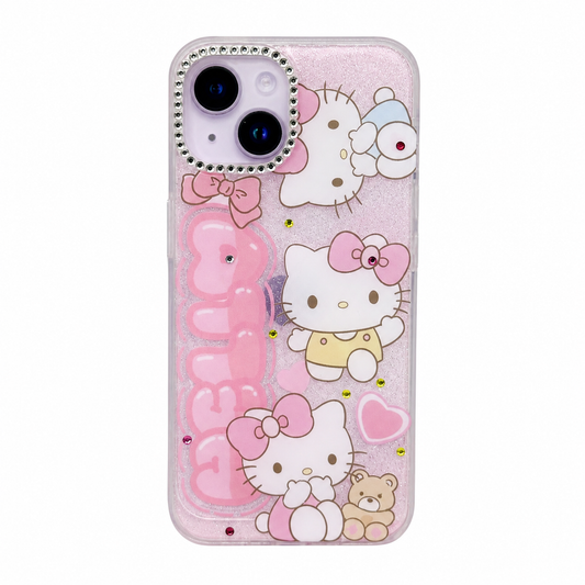 CASE H KITTY BRILLOS MAS AROS IPH 13/14/15