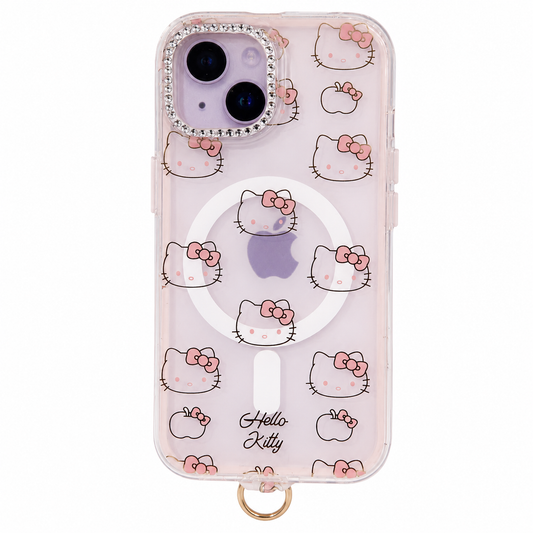 CASE STRAP COQUETE HELLO KITTY MGS IPH 13/14/15