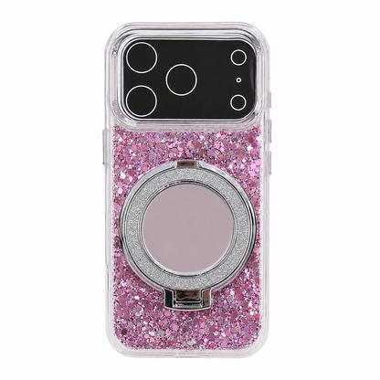 CASE ESPEJO CON SOPORTE ROSA IPH 17 PRO