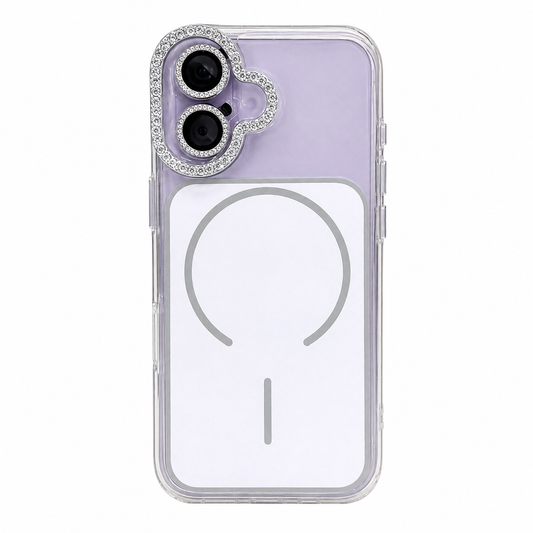 CASE BORDE BRILLOS BLANCO MGS MAS AROS IPH 16/17