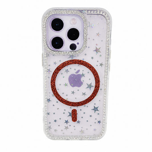 CASE MGS GLITTER ROJO IPH 16 PRO