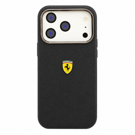 CASE FERRARI CUERO IPH 17 PRO