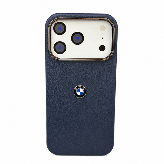 CASE BMW CUERO AZUL IPH 17 PRO