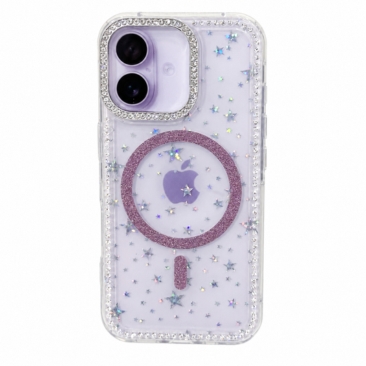 CASE GLITTER MGS ROSA IPH 16