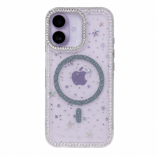 CASE GLITTER MGS AZUL IPH 16