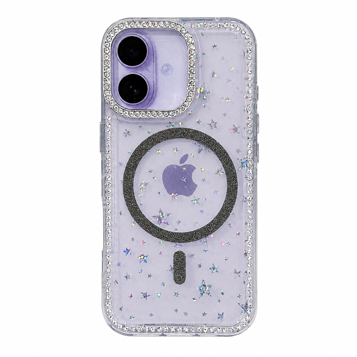 CASE GLITTER MGS NEGRO IPH 16