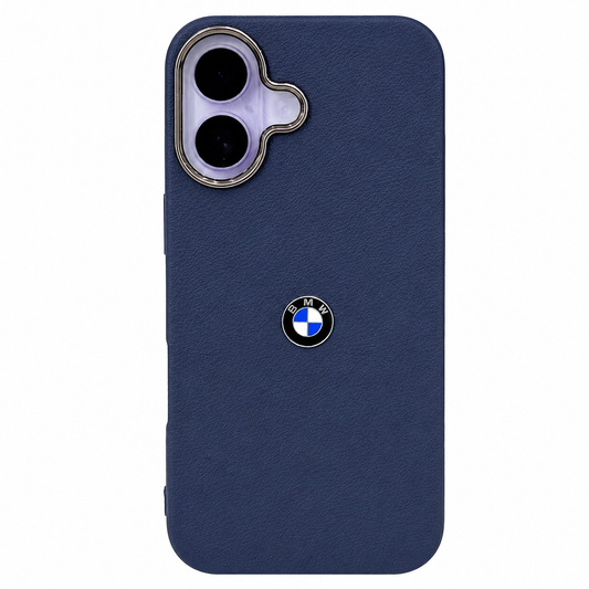 CASE BMW CUERO AZUL IPH 16