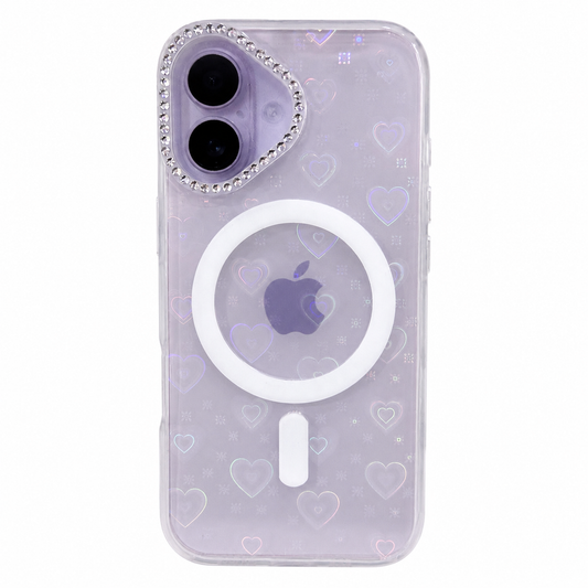 CASE GLITTER MGS BLANCO IPH 17