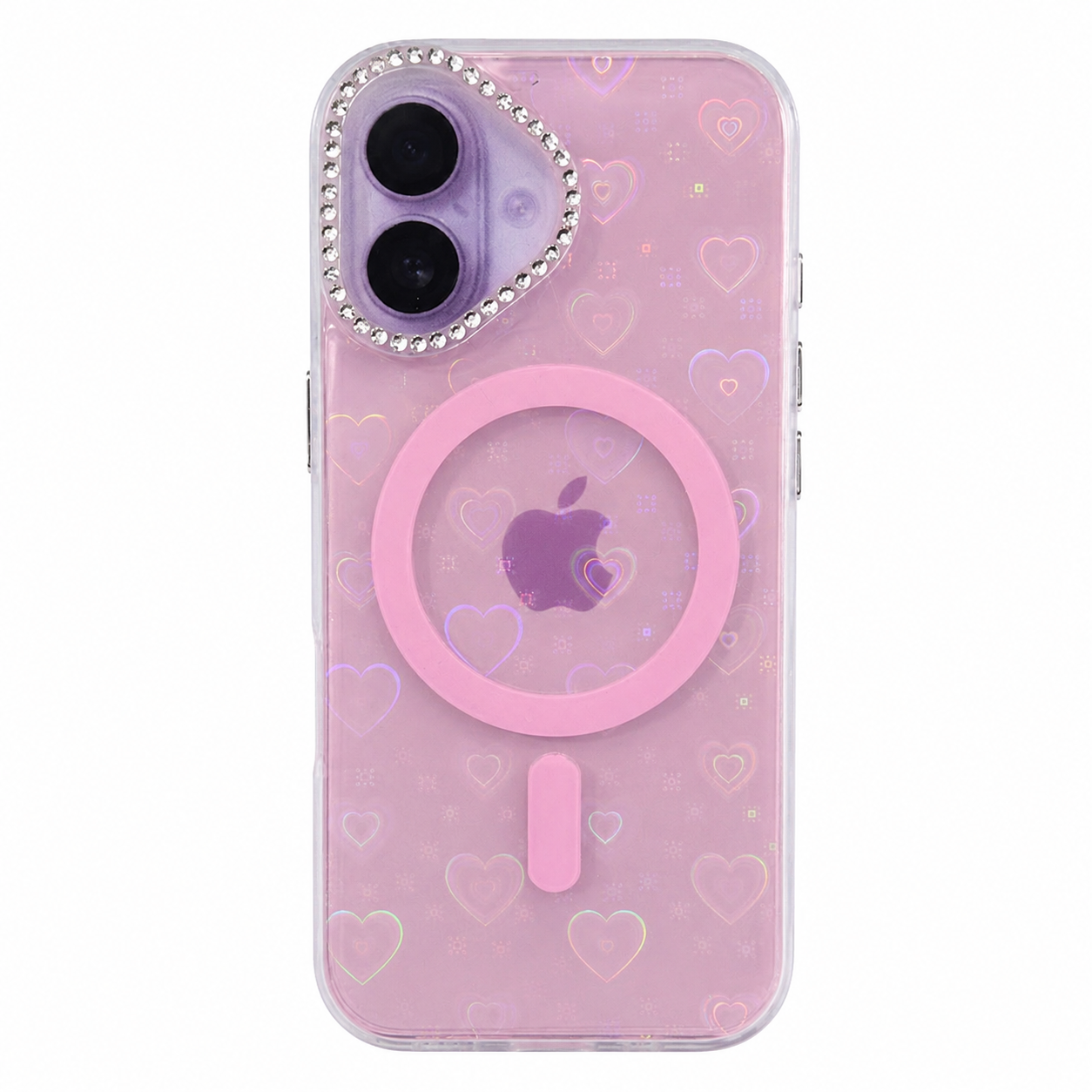 CASE GLITTER MGS ROSADO IPH 17