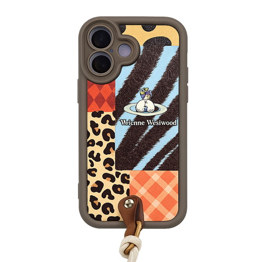 CASE ANTIGOLPE A PRINT COLORS CON STRAP IPH 17