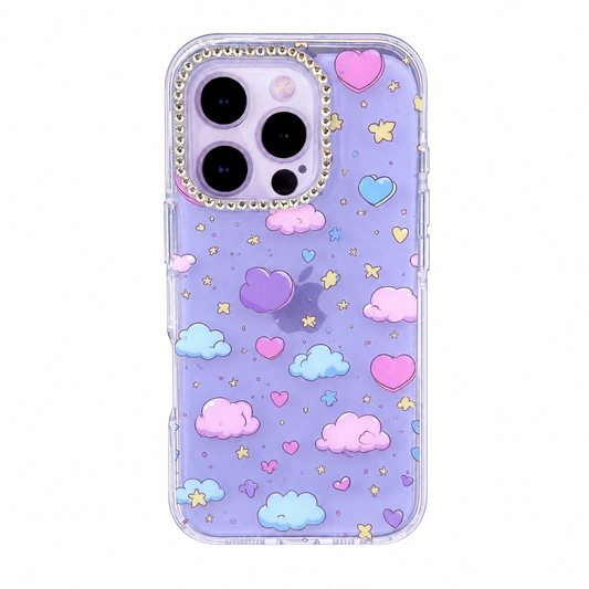CASE NUBE BRILLOS IPH 15 PRO MAX