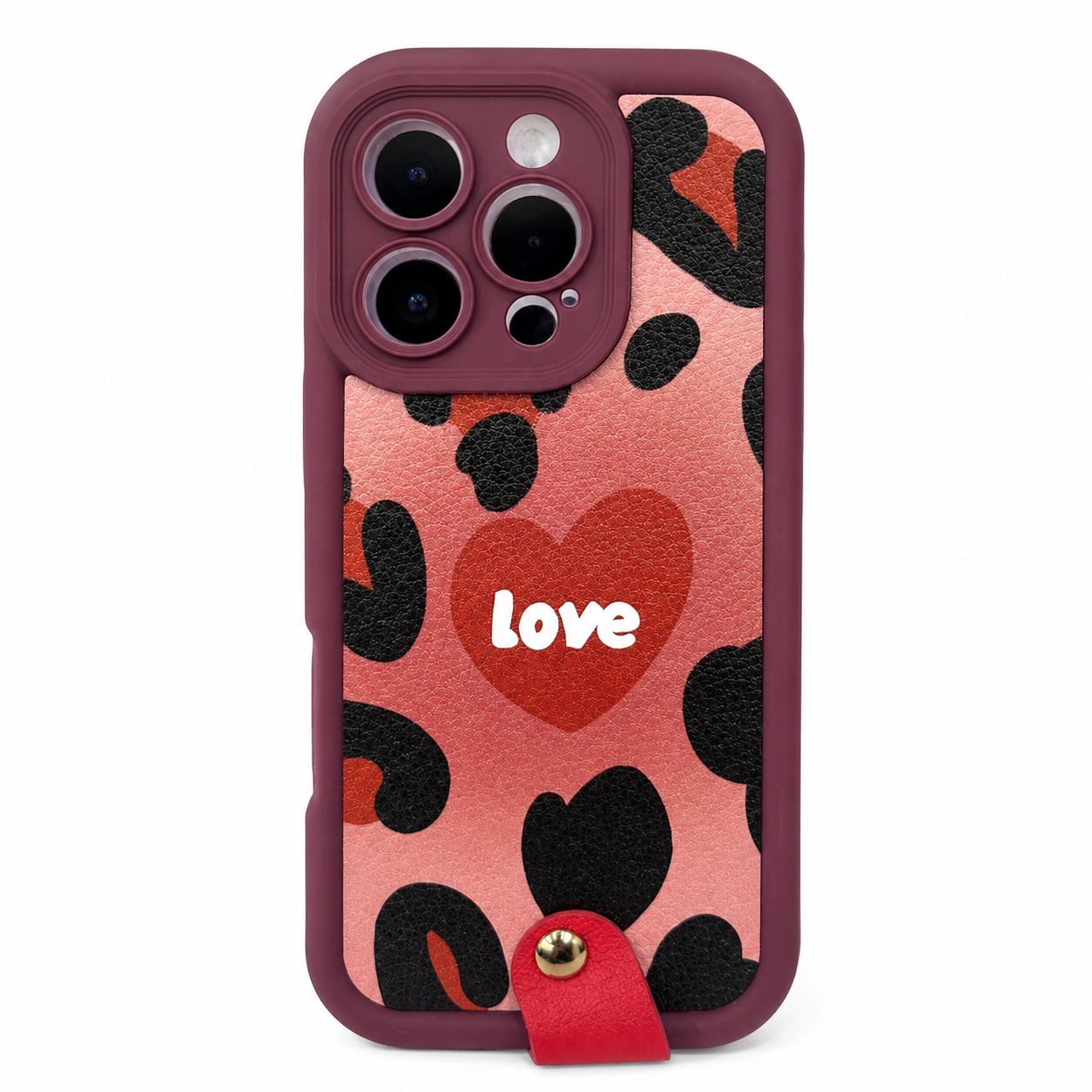 CASE ANTICHOQUE LOVE CON STRAP IPH 16 PRO