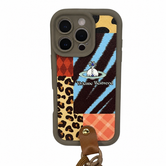 CASE ANTICHOQUE ANIMAL PRINT CON STRAP IPH 16 PRO