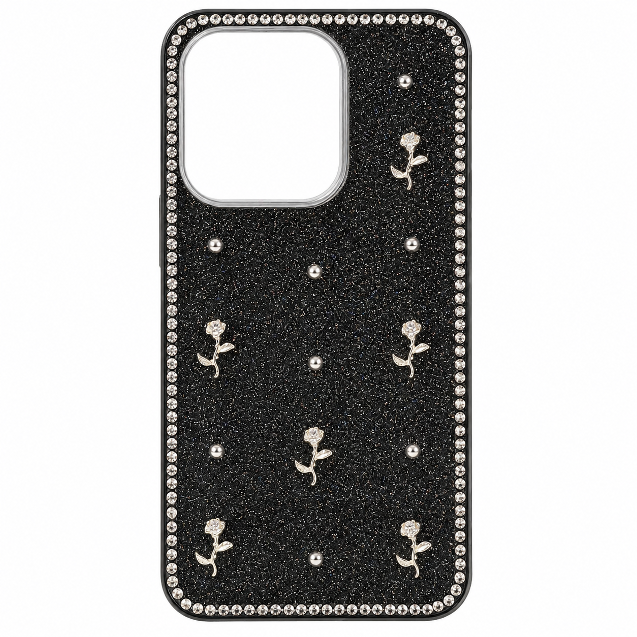 CASE ROSAS BLACK REDMI 15C