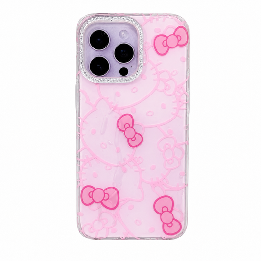 CASE H KITTY ANIMAL PRINK COQUETE MAS AROS IPH 16 PRO MAX