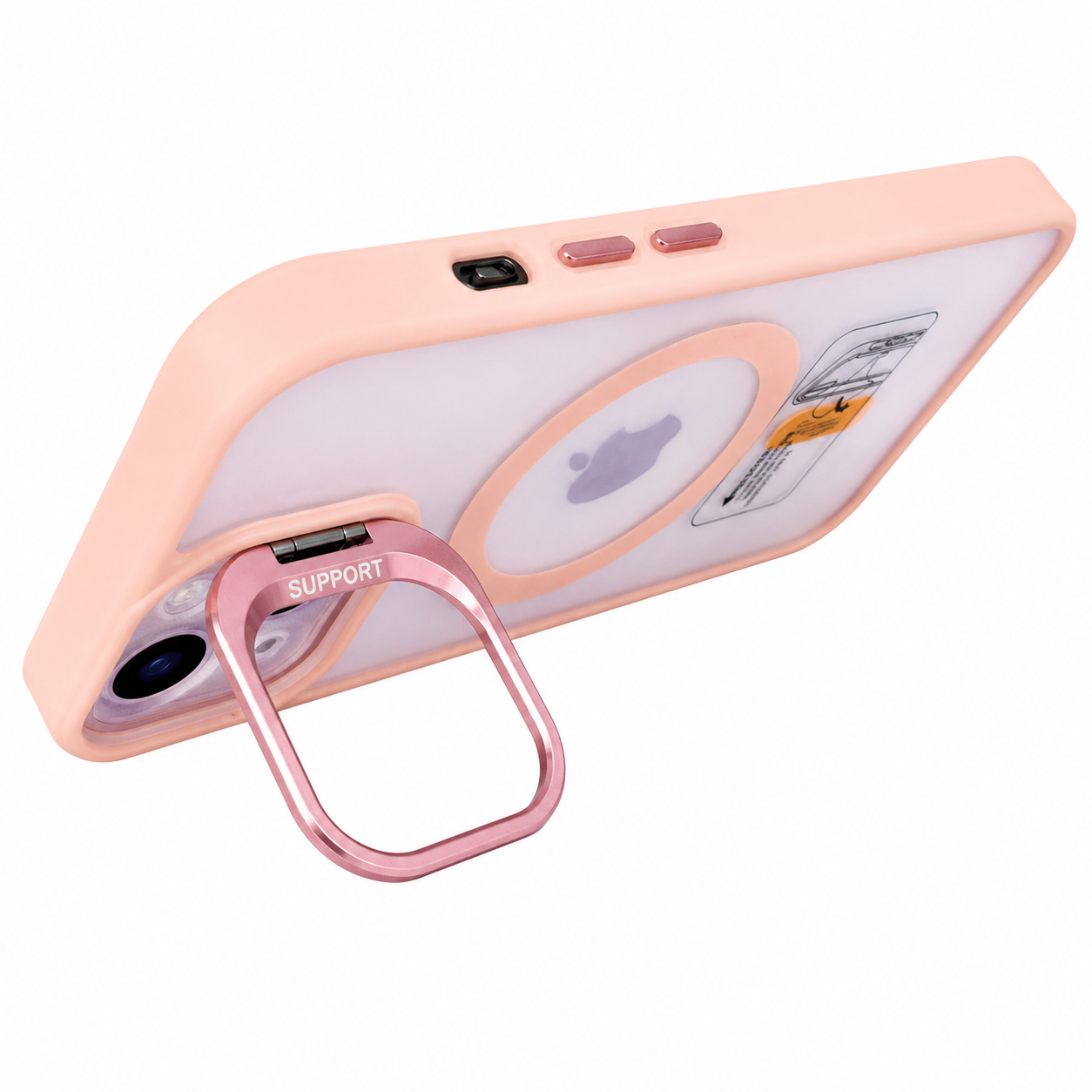 COMBO MGS ROSA CON SOPORTE IPH 13/14/15