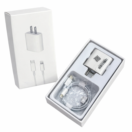 CARGADOR COMPLETO 1.1 CONTRA MARCADO DE APPLE 20W C-R