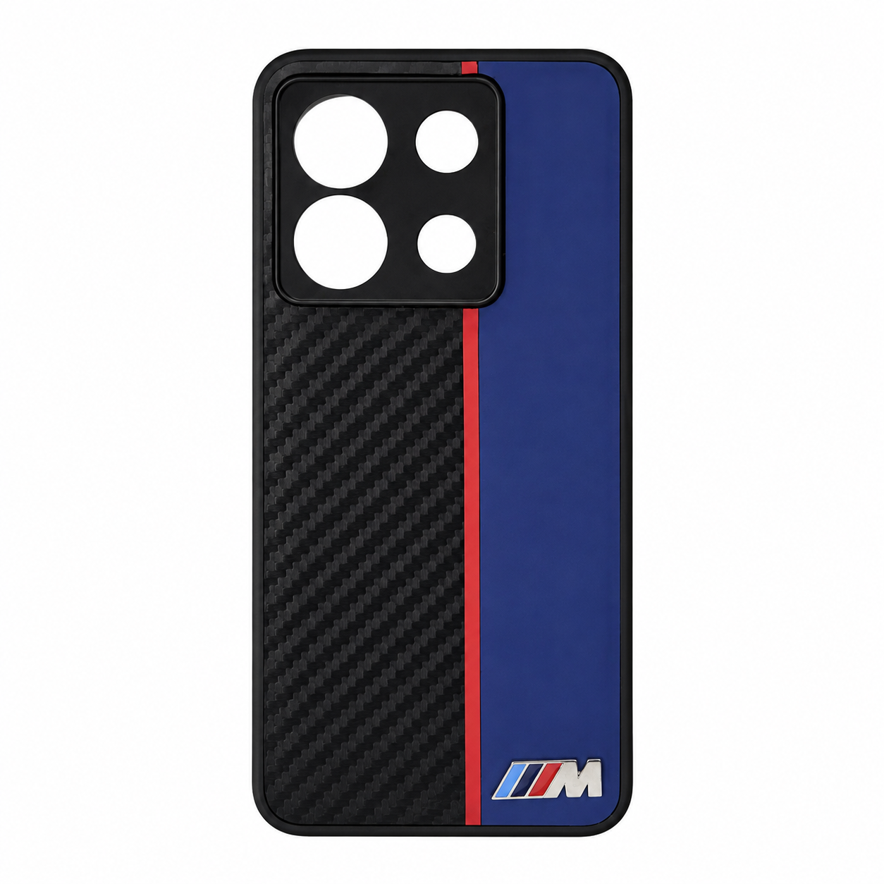 CASE FIBRA Y CUERO AZUL BMW RM NOTE 13 PRO 5G