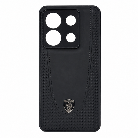 CASE CUERO NEGRO MATE FERRARI RM NOTE 13 PRO 5G