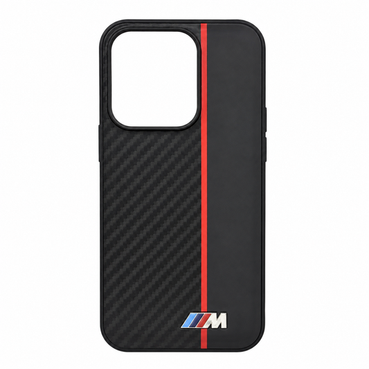 CASE FIBRA Y CUERO NEGRO BMW RM 15C
