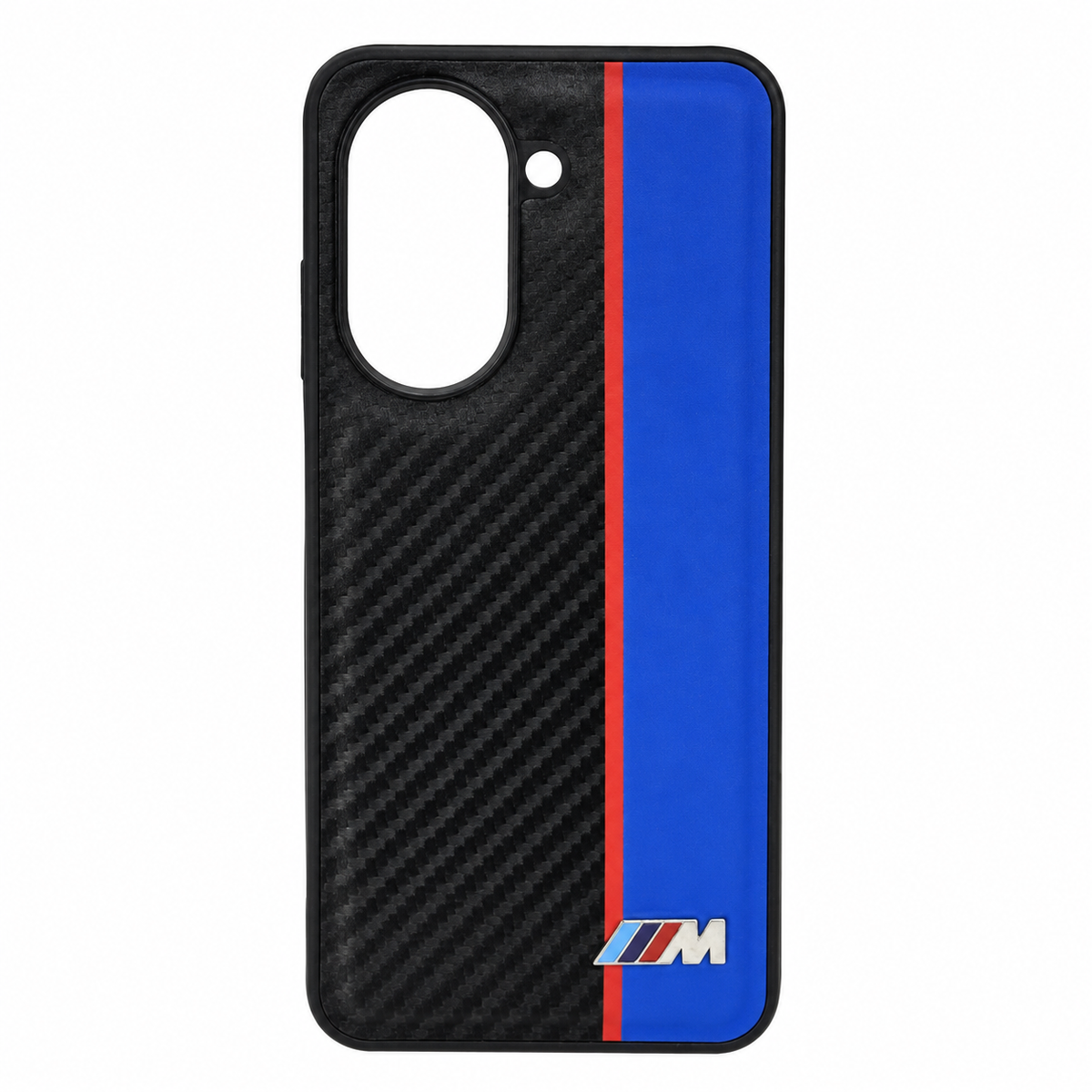 CASE FIBRA Y CUERO AZUL BMW RM A5 4G