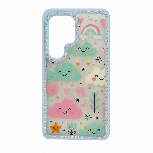 CASE DIAMOND DOBLE NUBE SM S24 ULTRA