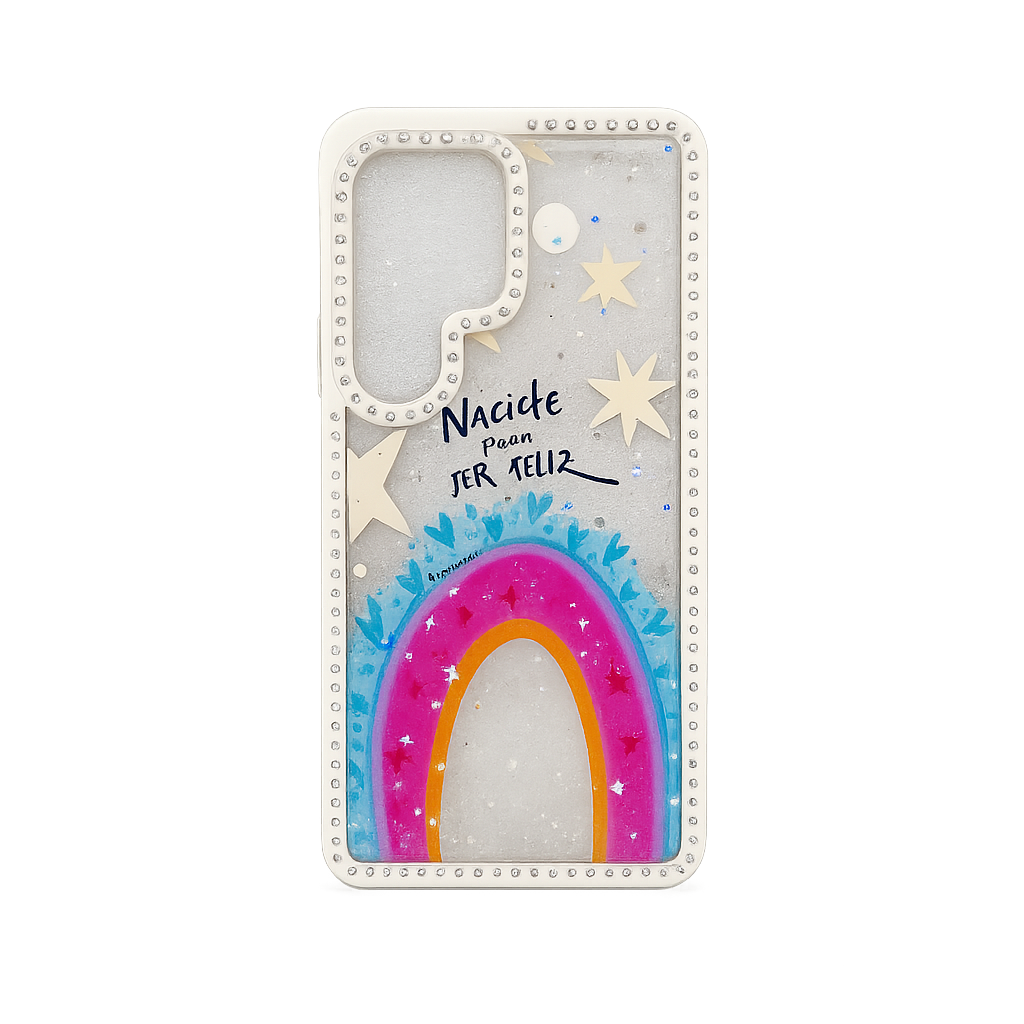 CASE DIAMOND DOBLE ARCOIRIS SM S25 ULTRA