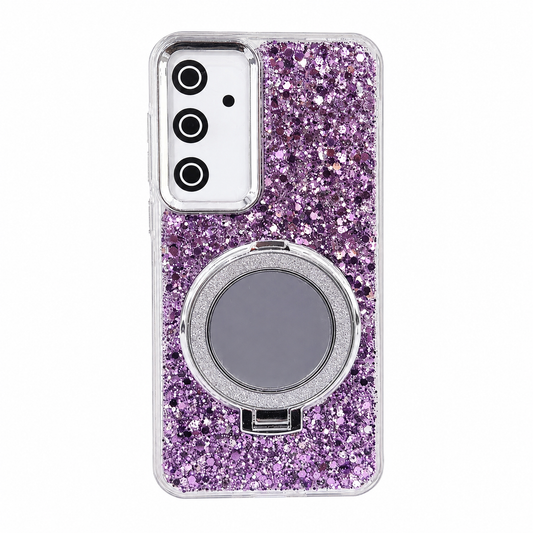 CASE ESPEJO LILA CON SOPORTE SM A35