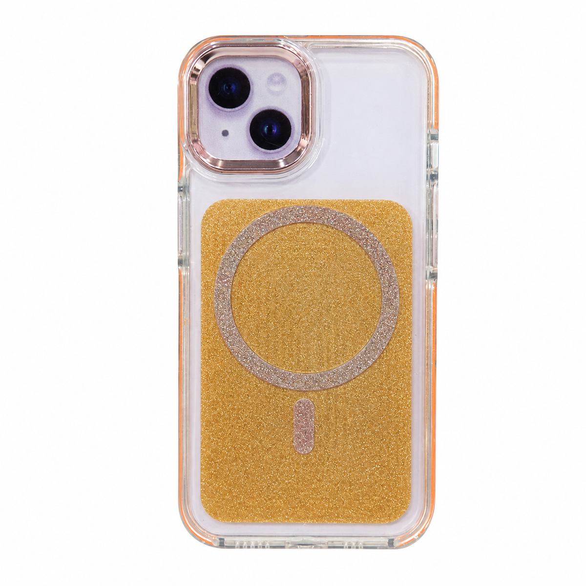 CASE ESCARCHA NARANJA MGS IPH 13/14/15