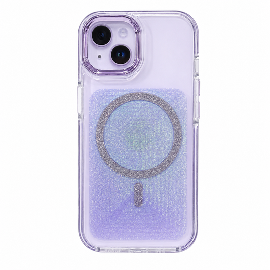 CASE ESCARCHA LILA MGS IPH 13/14/15