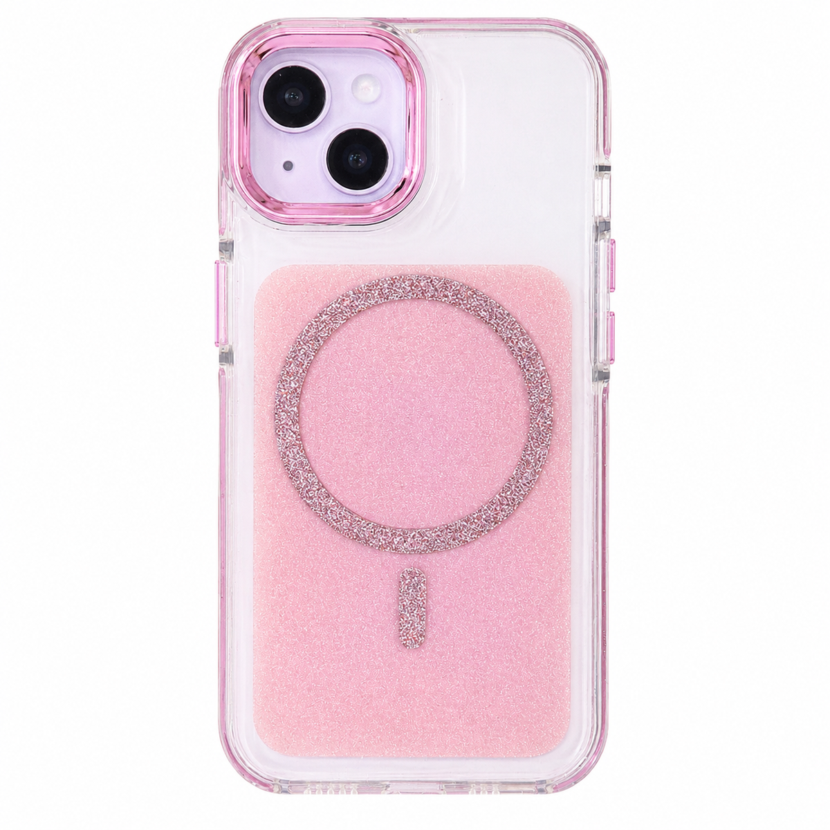 CASE ESCARCHA ROSA MGS IPH 13/14/15
