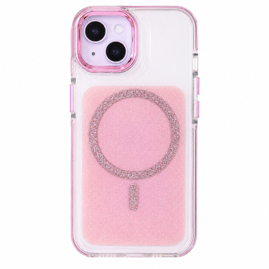 CASE ESCARCHA ROSA MGS IPH 13/14/15