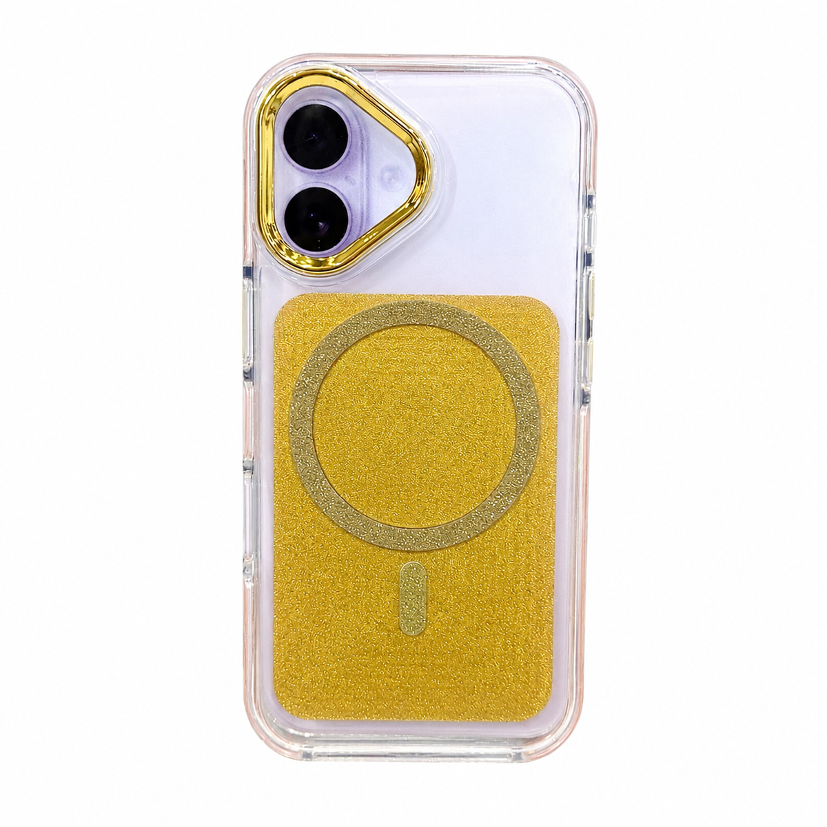 CASE ESCARCHA DORADO MGS IPH 16/IPH 17