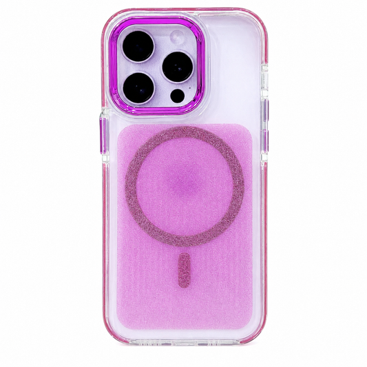 CASE ESCARCHA FUCSIA MGS IPH 16 PRO MAX