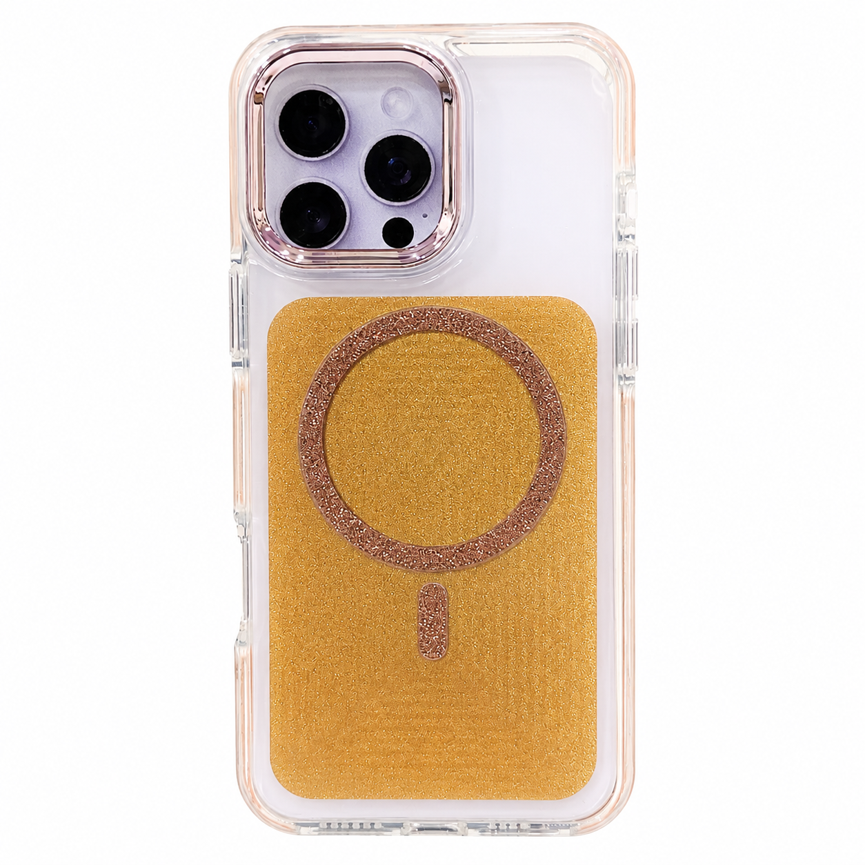 CASE ESCARCHA NARANJA MGS IPH 15 PRO